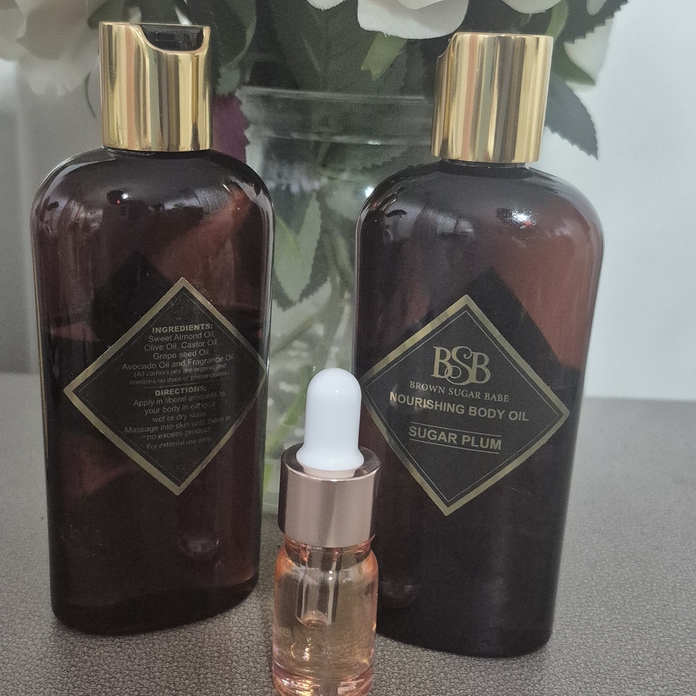 Brown Sugar Babe body oil samples